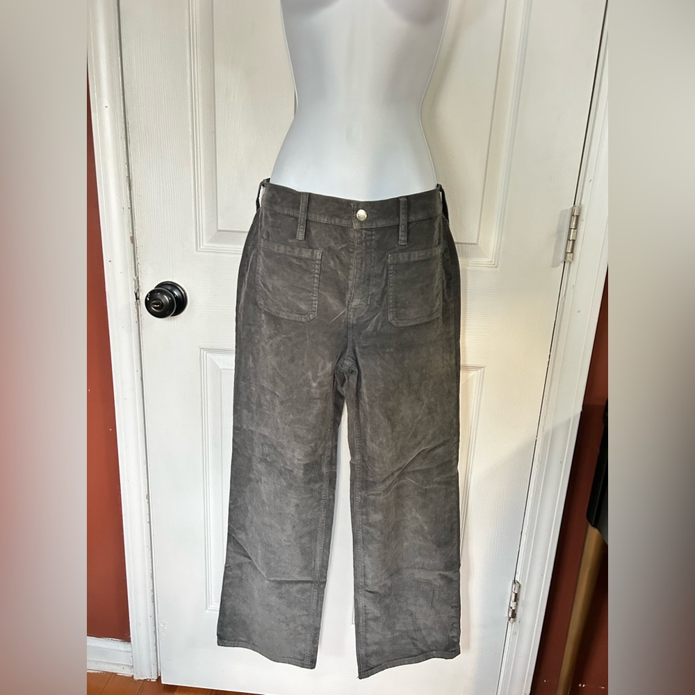J. Crew Women's Charcoal Wide-Leg Jeans